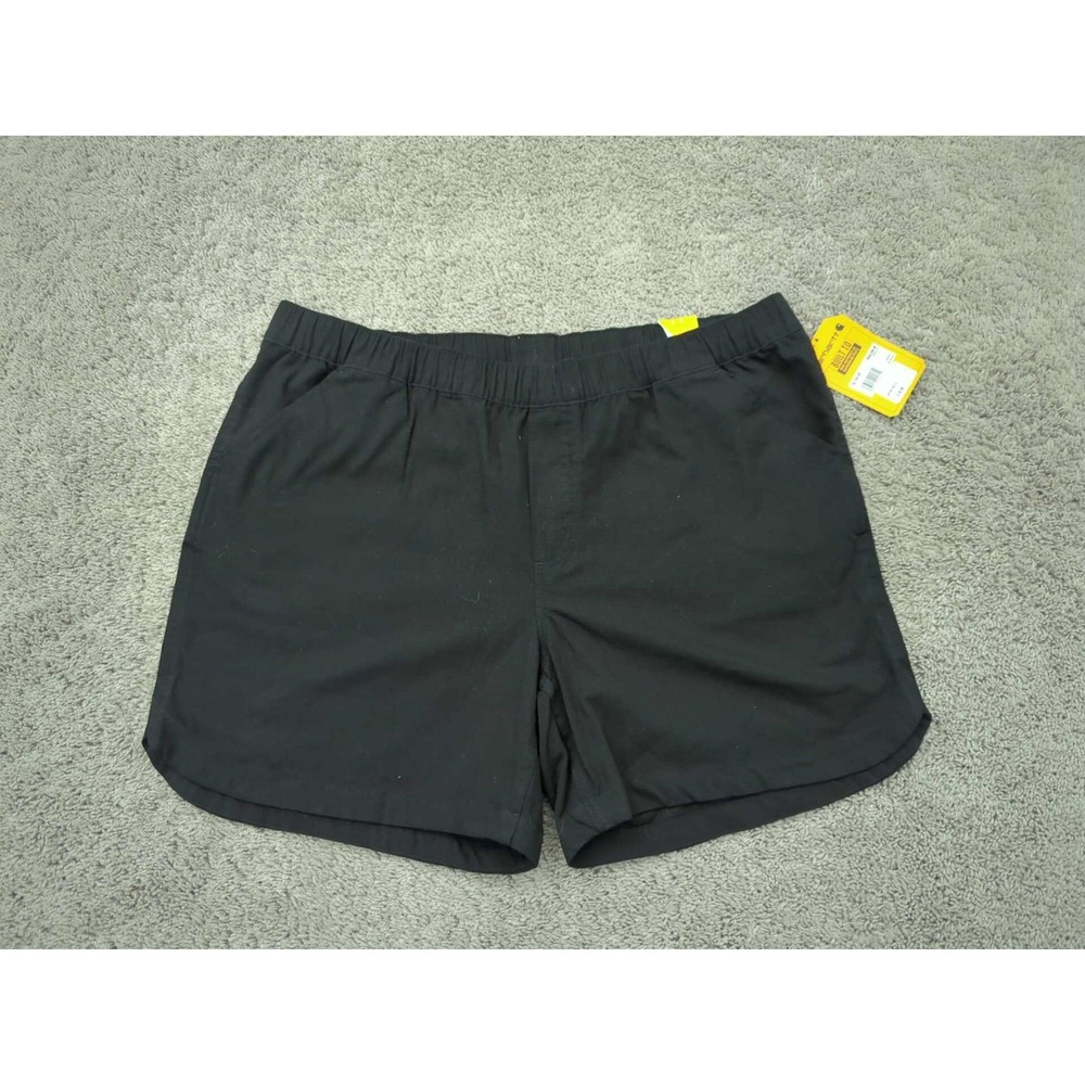 NWT Carhartt Women's Black Elastic Waist Shorts